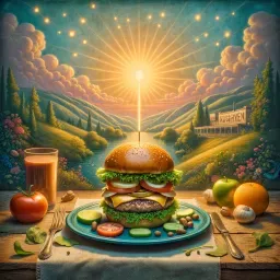 {C'est un délicieux burger !}